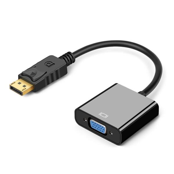 DisplayPort to VGA 変換アダプタ D-sub15pin DPからVGAへ 変換ケー...