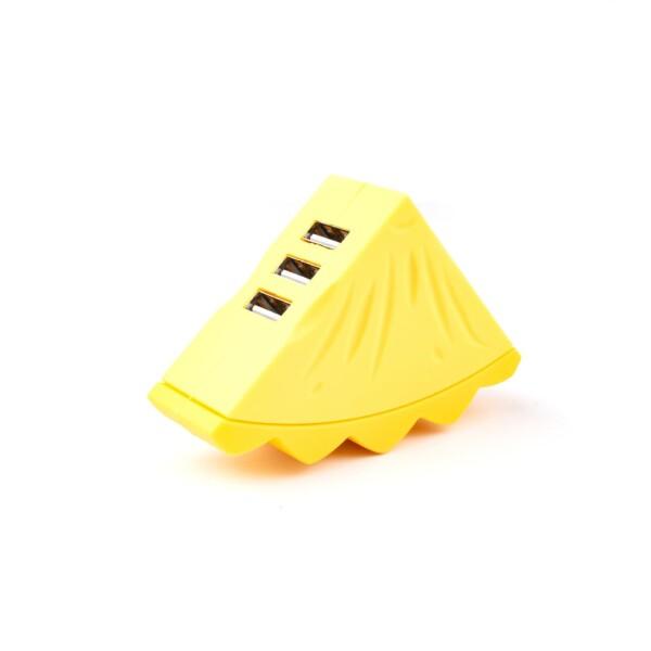 USBハブ 2.0 HUB 3ポート フルーツ型 軽量 USB拡張 Type-C入力対応 コンパクト...