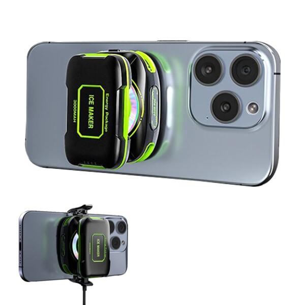 Zacoora スマホ 冷却ファン ペルチェ素子 スマホクーラー 3秒急速冷却 軽量 スマホ 冷却 ...