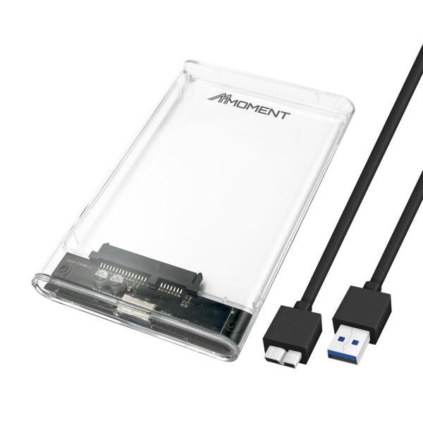 MMOMENT ME26 2.5インチ SATA対応 SSD / HDD ケース USB3.2 透明...