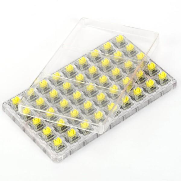 AJAZZ AS触覚軸 メカニカルスイッチ、Gateron 3針50 gf SMD触覚軸セット、防塵...