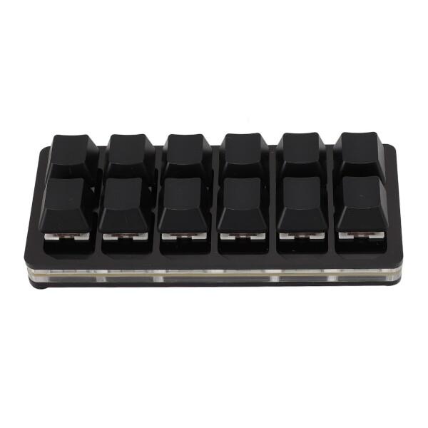 片手マクロメカニカルキーボード、12キーホットスワップ可能RGBゲーミングキーパッド、プログ