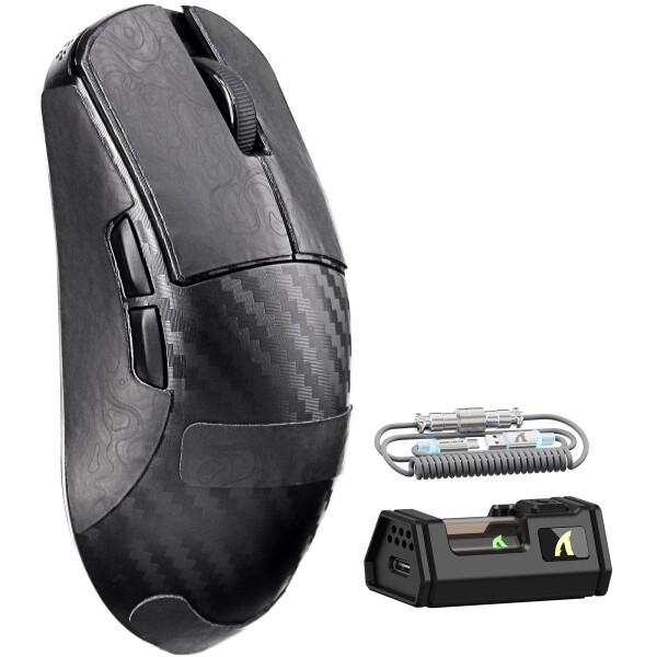 ATTACK SHARK R11Ultra 影鮫 カーボンファイバーマウス ゲーミングマウス Wワイ...