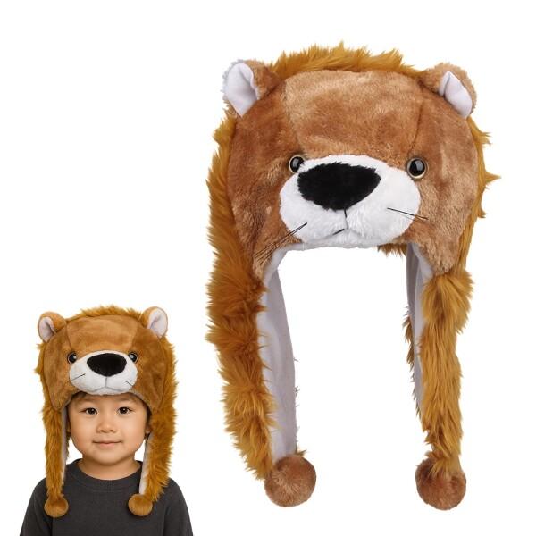 (NazyJnn) ぬいぐるみ帽子 動物 変装 ハロウィン 親子兼用 キッズ 大人 かわいい 耳付き...