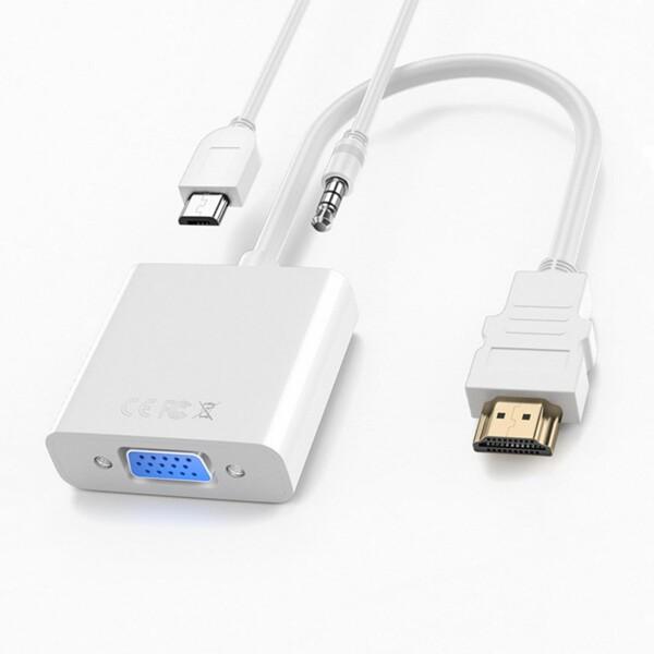 HDMI VGA 変換アダプター HDMI to VGA 変換ケーブル 0.25m D-SUB 15...