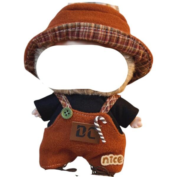 AXLUCE ラブブ 服 帽子 ぬいぐるみ 服 (D)