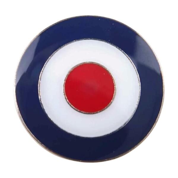 (F NODE) ターゲットマーク モッズ ピンバッジ 2.5cm パーティー 面白 ピンズ 空軍 ...