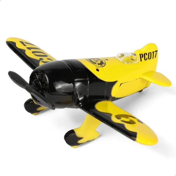 QIYUMOKE 1/83 ジービー 競技用航空機 イエロー スーパーバンブルビー おもちゃ 合金モ...