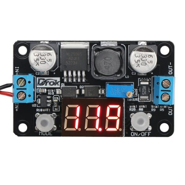 電圧レギュレータ DROK LM2596アナログ・コントロール・バック・コンバータDC-DC 4-3...