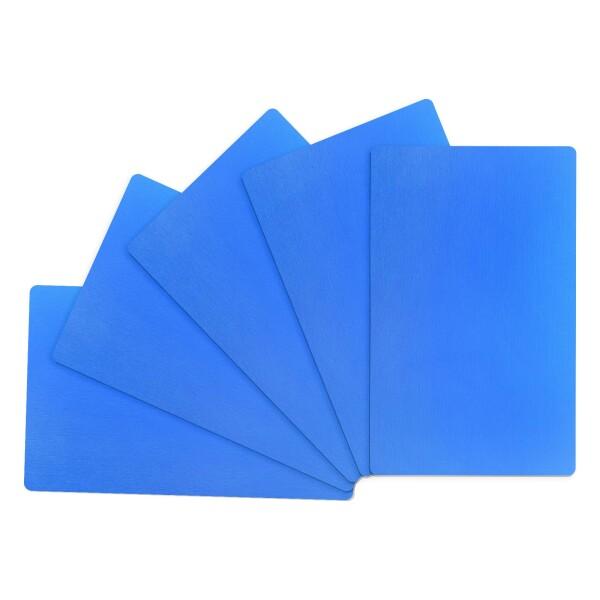 M METERXITY 5パック メタルビジネスカード空白 80x50x0.5mm アルミプレート ...