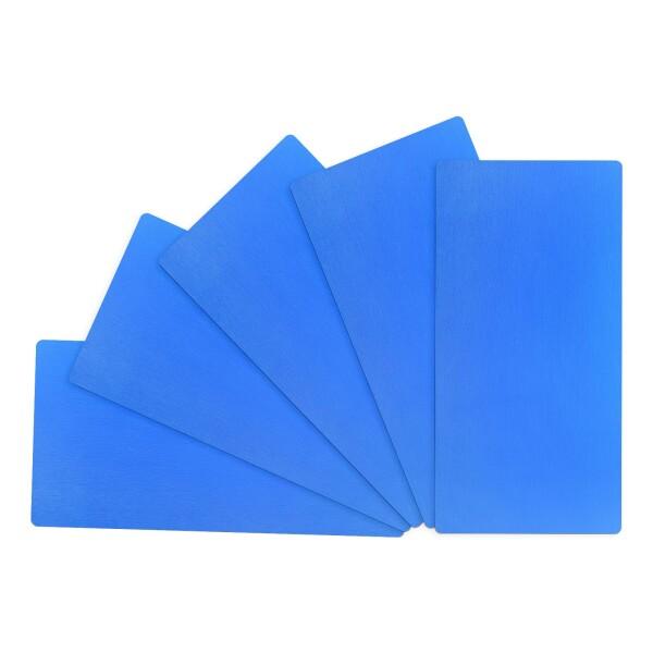 M METERXITY 5パック メタルビジネスカード空白 80x40x0.5mm アルミプレート ...