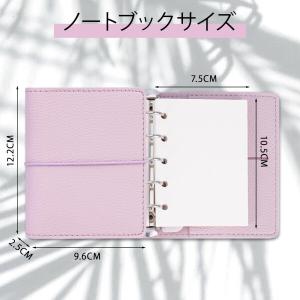 PUレザー バインダー ジャーナル ライチ柄シ...の詳細画像1