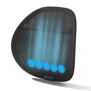 「5つ大型ファン内蔵で背中に風を送る」 HANSHUMY ファン付きのクッション シートクーラー シート