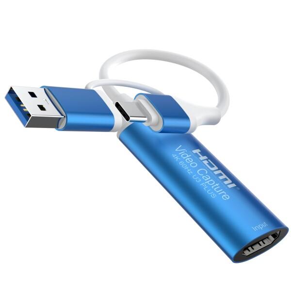 HDMI ビデオキャプチャーカード 4K 60Hz 出力対応 HDMI to USB 3.0 A &amp;...