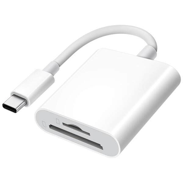 SDカードリーダー Type-c SD/TFカード 2in1対応 USB3.0 OTG機能 スマホ転...