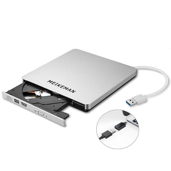 MEIKEMAN DVD/CDドライブ USB3.0&amp;Type-C両接続 外付け 高速読取 書込可 ...
