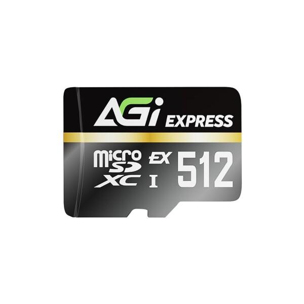 AGI TF338 MicroSDXC Expressカード 512GB 最大読込800MB/s 最...