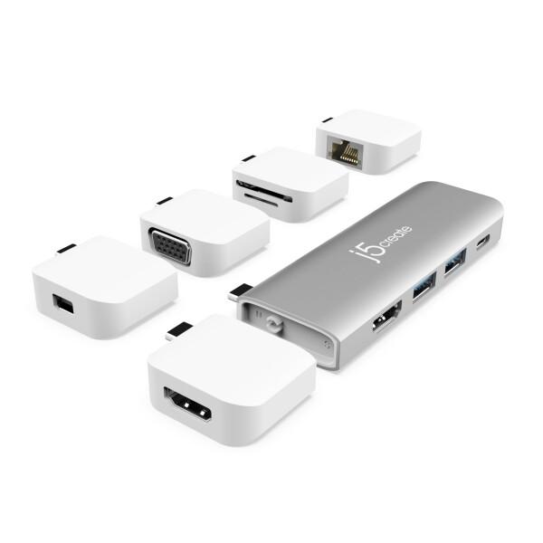 j5create USB-C マルチディスプレイ モジュラーハブ | HDMI×2 Mini Dis...