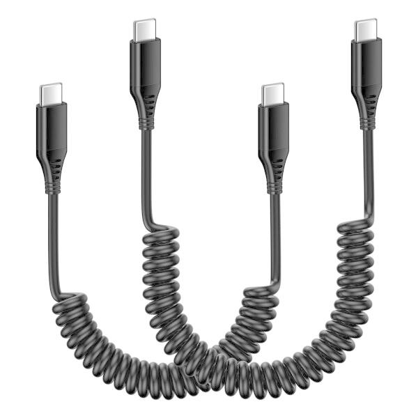 Viviber Type c ケーブル iPhone17 スパイラル タイプCコイル式 c to c...
