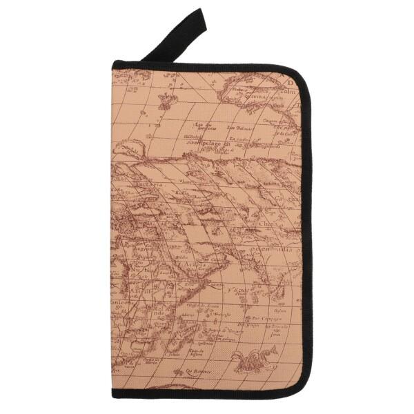 Cabilock CDケース 80枚収納 大容量 世界地図 マップ柄 DVDケース ディスク収納 ホ...