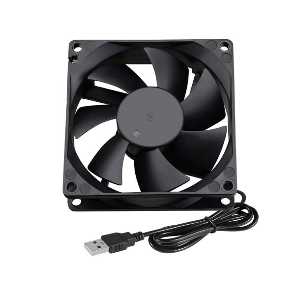 Ruiying 80mm USBファン静音 冷却ファン8cm 5V小型ミニ送風機 強力 8025mm...