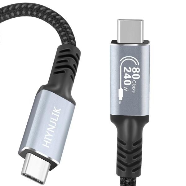 USB4 ケーブル Thunderbolt 5 0.8m 80Gbps 240W急速充電対応 Thu...