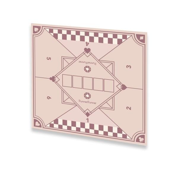 プロ仕様 ポーカーマット, 80x80cm, 8人用, レザー風 テキサスホールデム 撥水防油加工,...