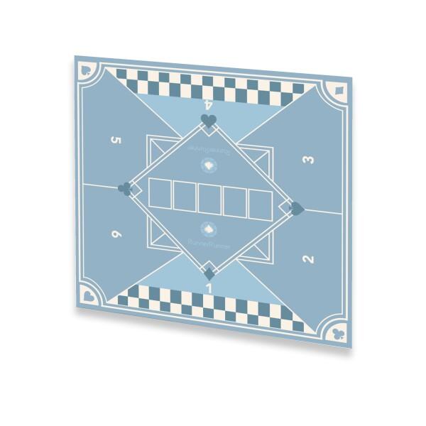 プロ仕様 ポーカーマット, 80x80cm, 8人用, レザー風 テキサスホールデム 撥水防油加工,...