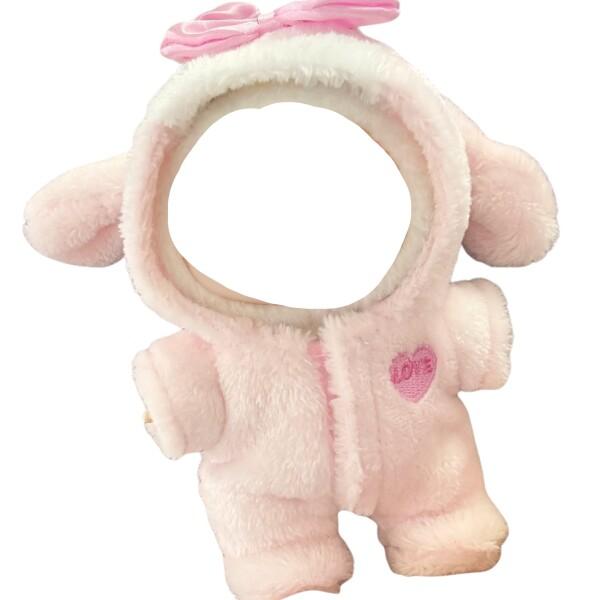 AXLUCE ラブブ 服 着ぐるみ ぬいぐるみ 服 (ピンク)