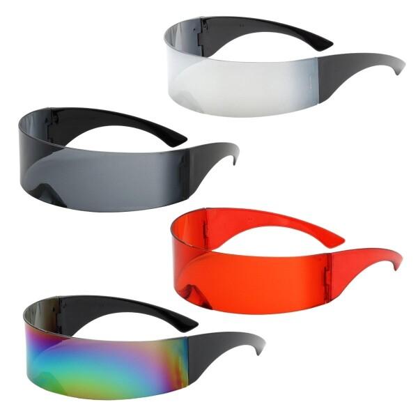 (SALUDABLE) サイバーパンク おもしろメガネ 近未来 ガジェット SF コスプレ (4色セ...