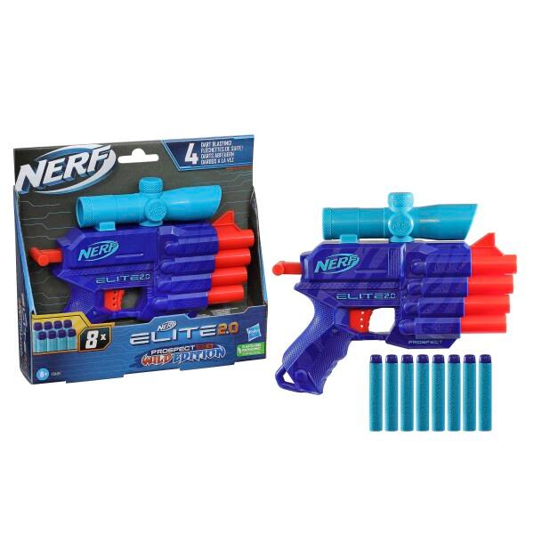 Nerf Elite 2.0 Prospect Qs-4ブラスター、ワイルドエディションカラーデザイ...