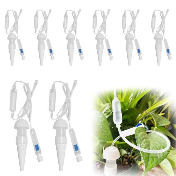 Charming Club 自動水やり 自動水遣り器 陶器 自動給水キャップ 80cm 8個入り 留...