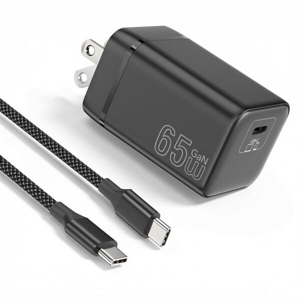 PD 65W 急速充電器 type-c2M 100W Type-C ケーブル付 タイプC 携帯充電器...
