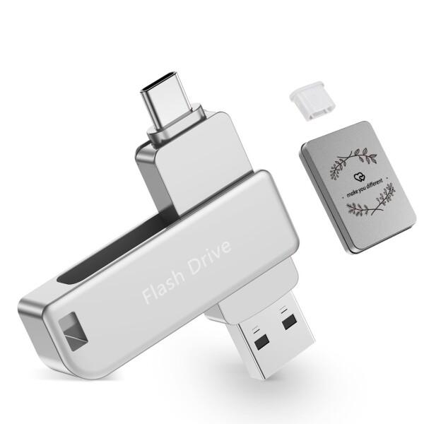 USBメモリ 256GB Type-C &amp; USB A対応 高速データ転送 スマホ・PC両用 写真動...