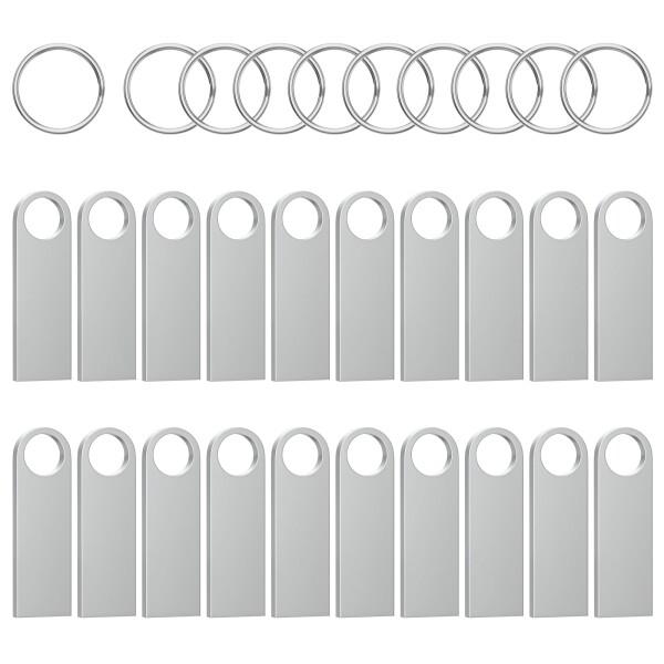 ABLAZE USBメモリ 1GB 20本セット 金属製 防水 USB2.0 フラッシュドライブ キ...