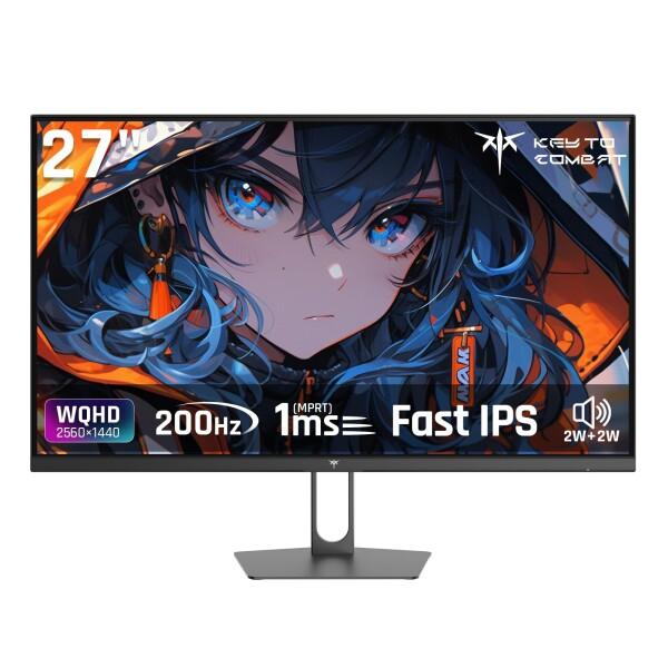 KTC 27インチゲーミングモニター WQHD (2560x1440) Fast IPS 200Hz...