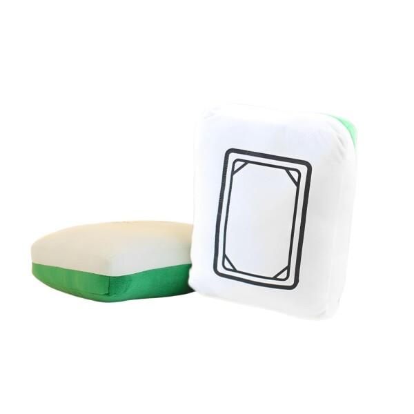 SESHIS 麻雀牌 クッション 抱き枕 麻雀 まくら ぬいぐるみ 枕 おもちゃ リラックス 白