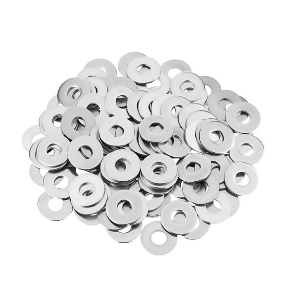 平ワッシャー (M4×20mm×1mm) 50個入り 平座金 フラットワッシャー 丸型 ガスケット ...