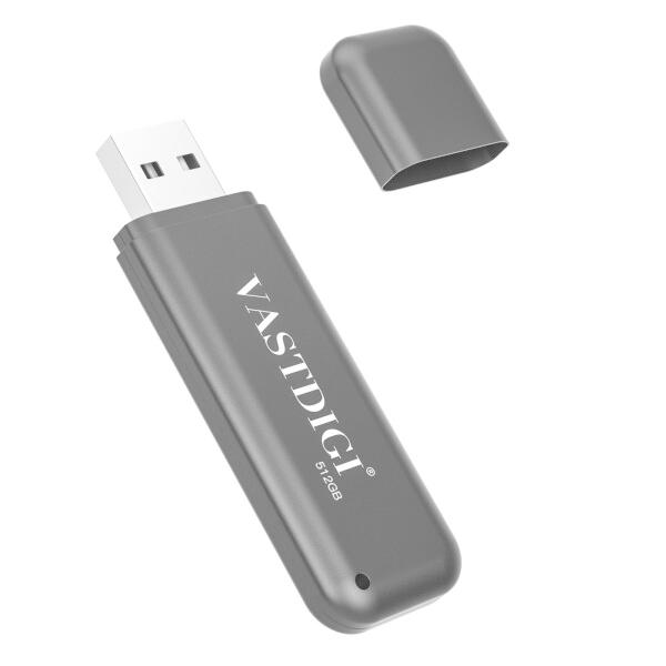 VASTDIGI 512GB USBメモリ フラッシュドライブ 小型 軽量 超高速データ転送 大容量...