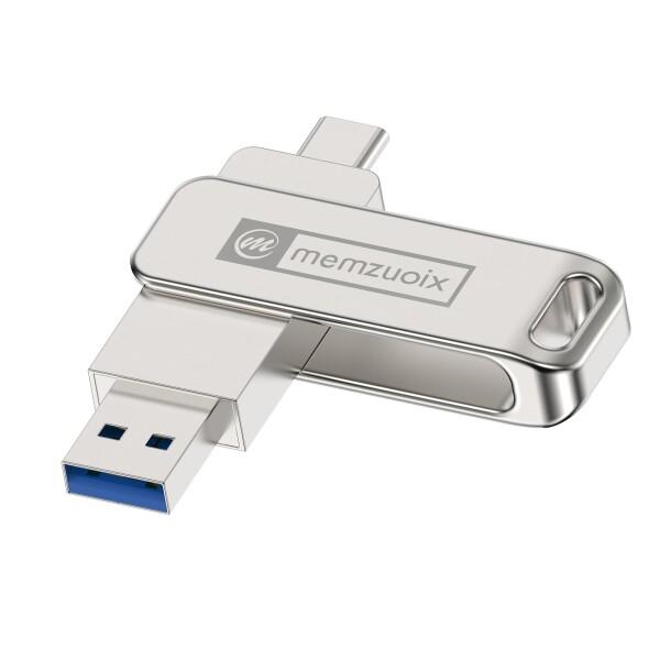 USBメモリ128GB USB3.2 Type-C USB-A 両対応 高速転送 防水耐衝撃 アルミ...