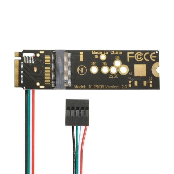 CY アダプター ワイヤレス NGFF A/E-Key WiFi カード - M.2 NGFF Ke...