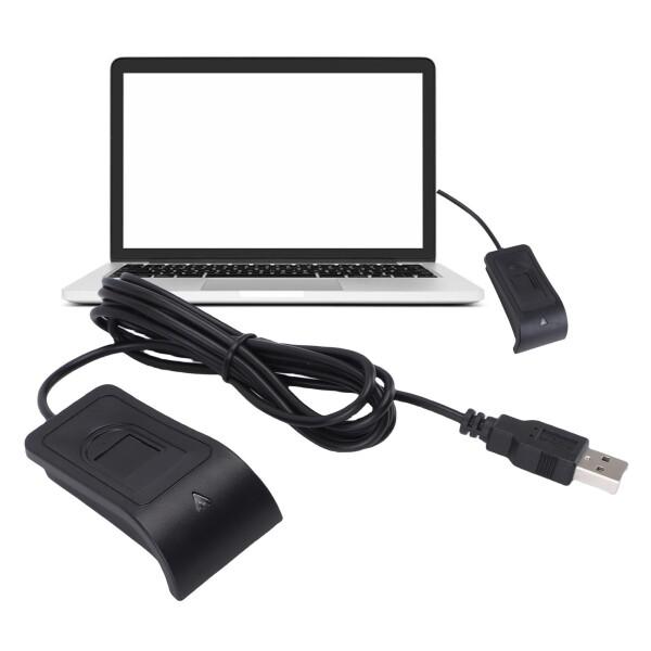 Acogedor USBフィンガープリントリーダー、バイオメトリック指紋スキャナー360度タッチ、ポ...