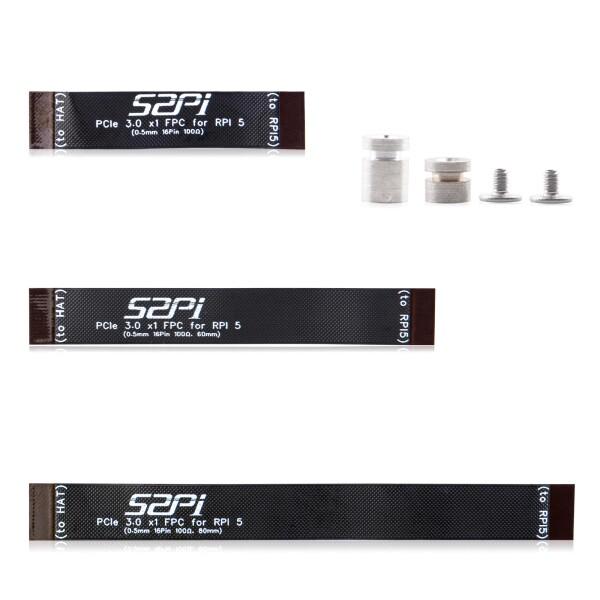 GeeekPi 16ピン 0.5mm ピッチ PCIe FPC ケーブル 40mm/60mm/80m...