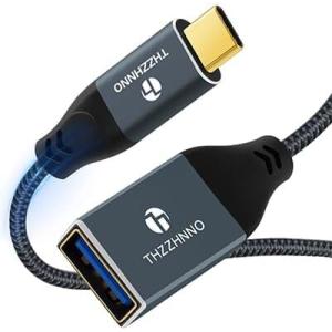 Thzzhnno USB C - A メス 3.0 ケーブル 2M、5Gbps USBC オス - ...