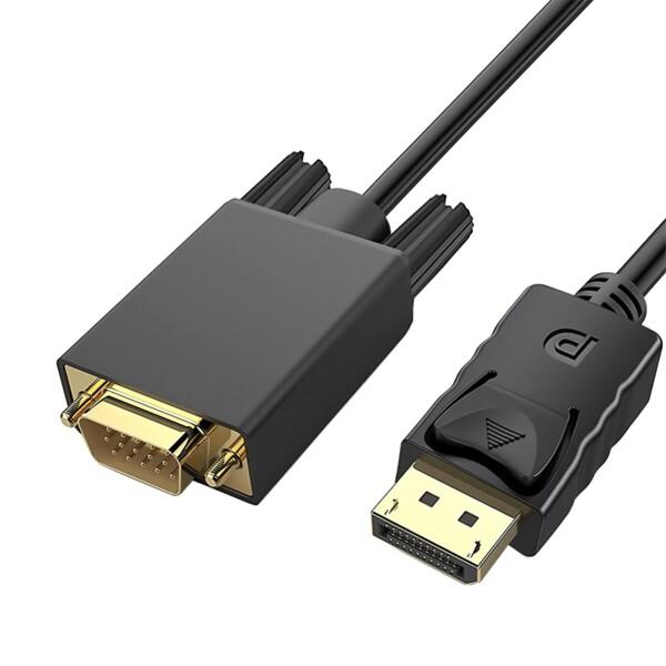 DisplayPort VGA 変換ケーブル 1.8m ディスプレイポート DP オス to VGA...