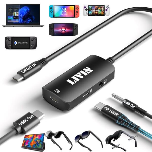 USB C to XREAL One、Air 2 Pro/Rokid/VITURE One/RayN...