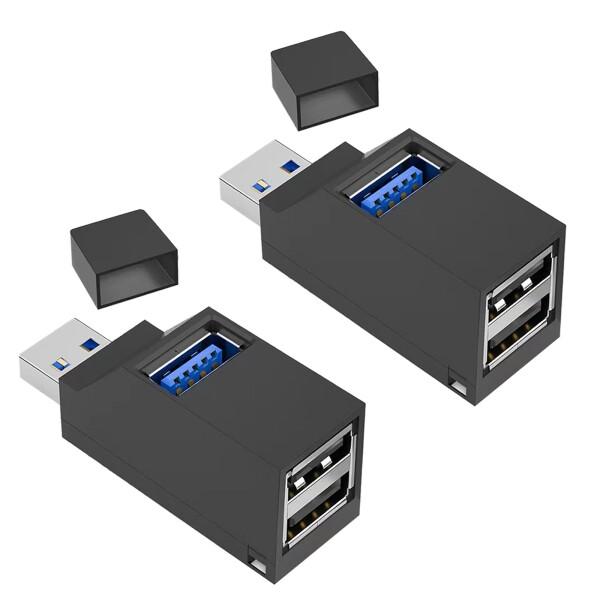 USBハブ 3ポート 直付 USB3.0＋USB2.0コンボハブ 超小型 usbハブ USBポート拡...