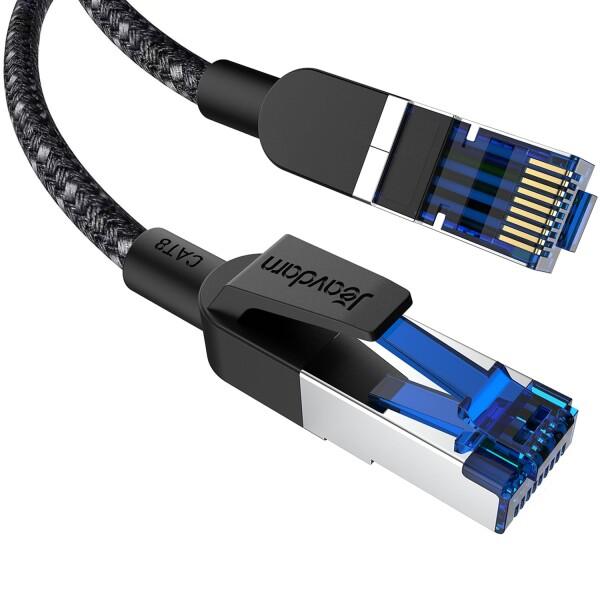 Jeavdarn LANケーブル CAT8 2m 超高速 カテゴリー8 40Gbps 2000MHz...