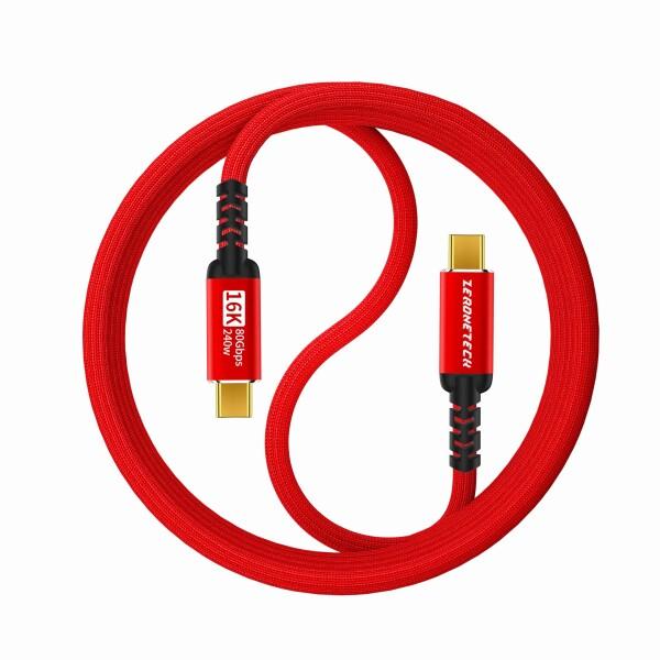 USB4 Gen4 ケーブル Thunderbolt 5に対応 80Gbps双方向高速データ伝送 最...