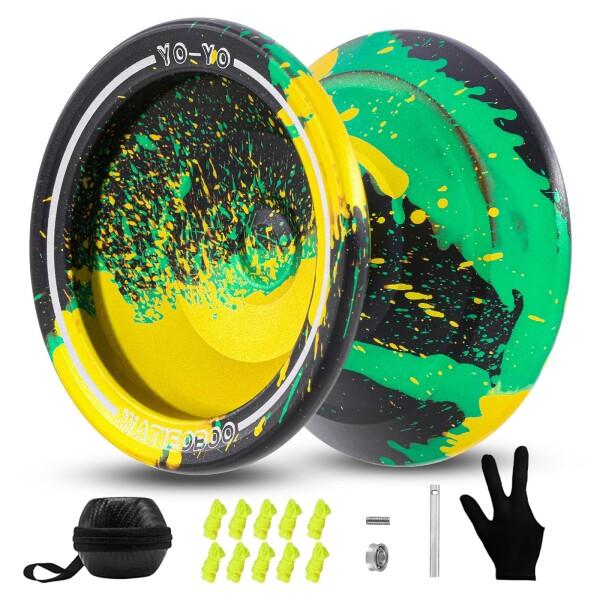 WATIEOBOO W09 ヨーヨー 初心者向けレスポンシブyoyo、大人向けプロ仕様ノンレスポンシ...